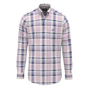 Fynch-Hatton Washed Oxford Magnolia Check Shirt